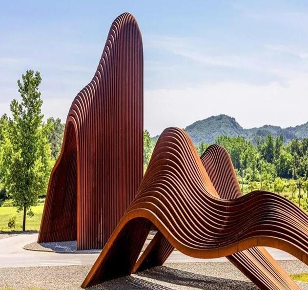 保康锈钢板造型